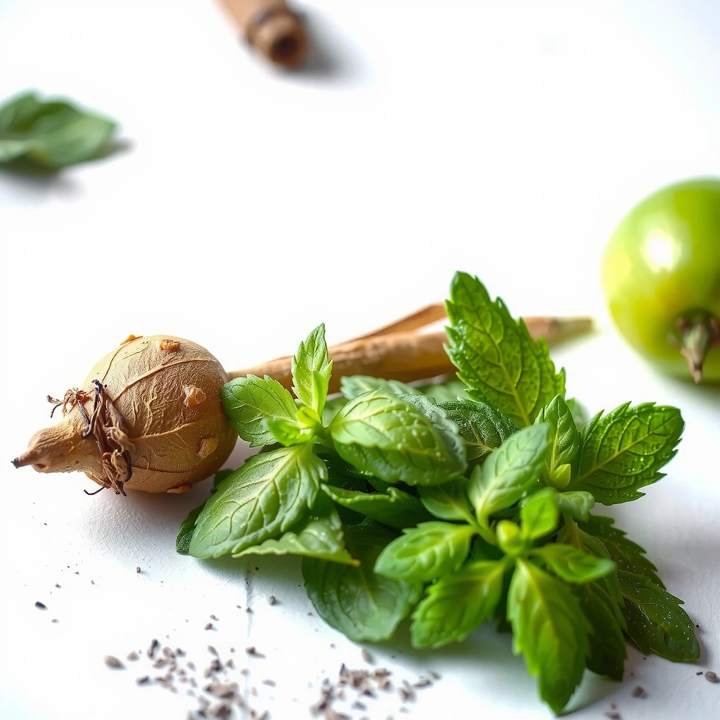 Księżyc i zioła wieczorem